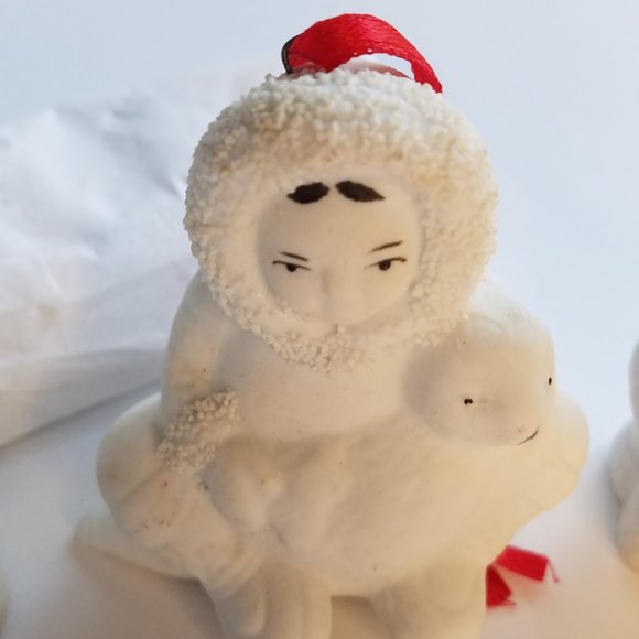 Rare Vintage Arctic Kids of Alaska Porcelain Bisque Collectable Ornaments - Picture 7 of 17